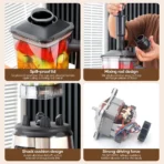 خلاط كهربائي عالي الأداء - 2500 واط للاستخدام الشاق - Image 2